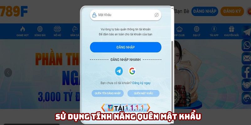 Tự lấy lại password 789f khá đơn giản Tự lấy lại password 789f khá đơn giản